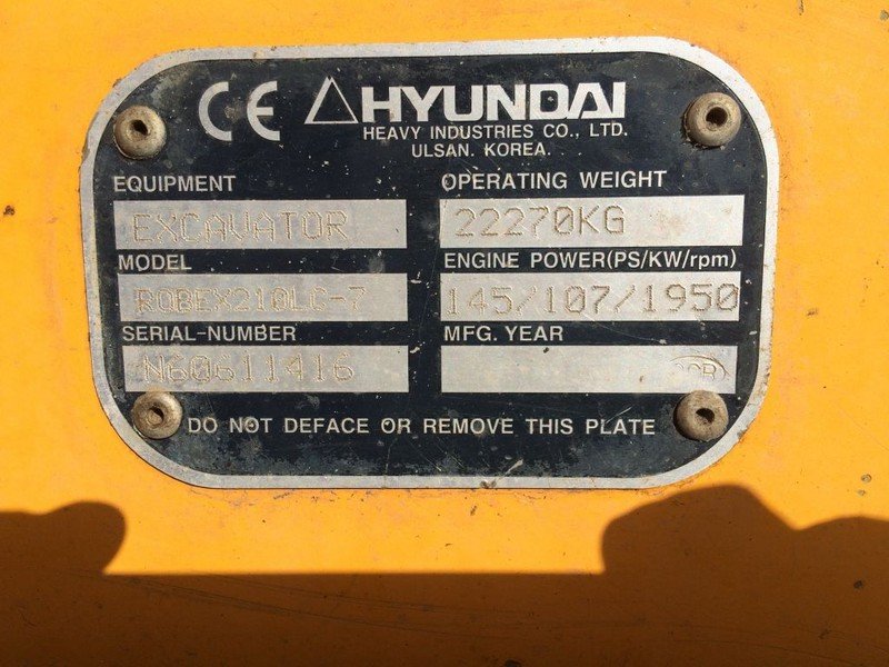 Hyundai R210LC-7 5